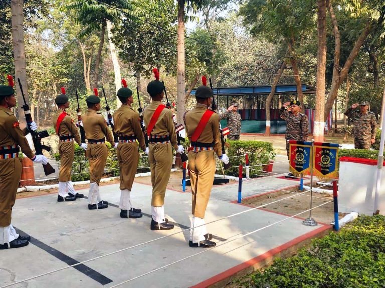 ग्रुप कमाण्डर ब्रिगेडियर जेठालिया का बटालियन भिण्ड में दौरा संपन्न