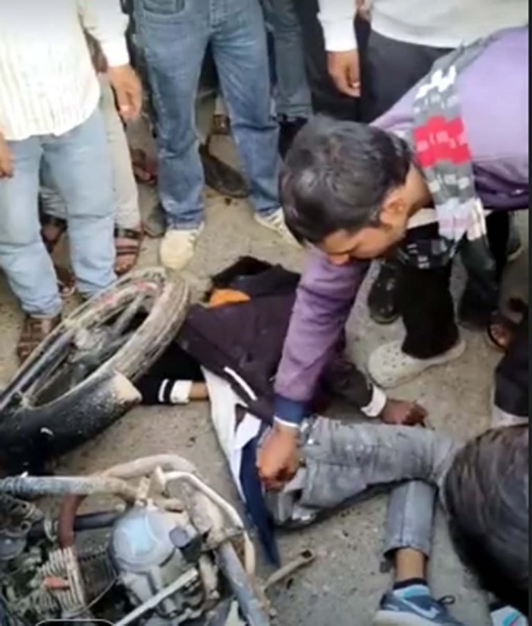 बीटीआई रोड पर ट्रक की टक्कर से बाइक सवार की मौत