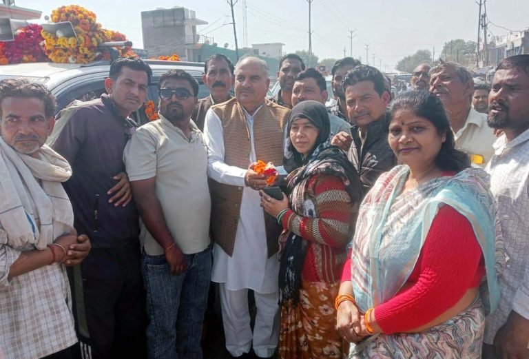 भाजपा जिला प्रभारी पटेल का मालनपुर में हुआ जोरदार स्वागत