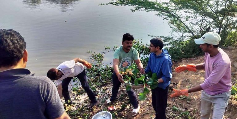 एक बार फिर चमकने लगा गौरी सरोवर का जल