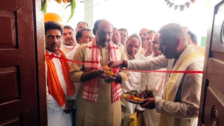 मौ में भाजपा कार्यालय का हुआ शुभारंभ